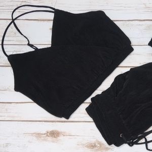 Black Two Piece Set
